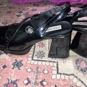 Steve Madden Black Women's Slingback Heels